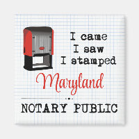 Est Venu Voir Stampé Notaire Public Maryland