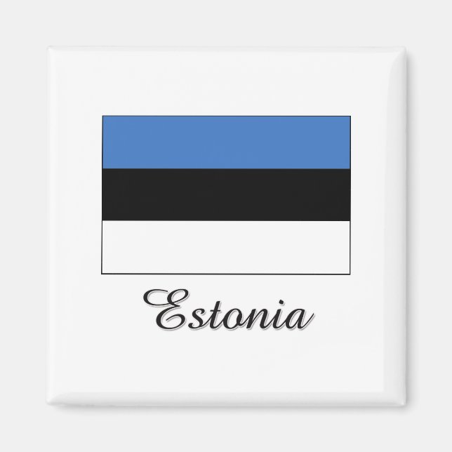 Aimant Estonie - Conception du drapeau (Devant)