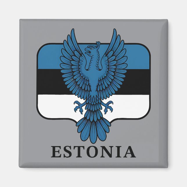Aimant Estonie Europe du Nord (Devant)