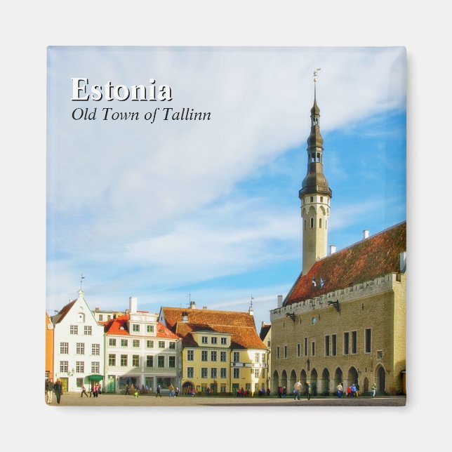 Aimant Estonie Tallinn UNESCO Patrimoine mondial (Devant)
