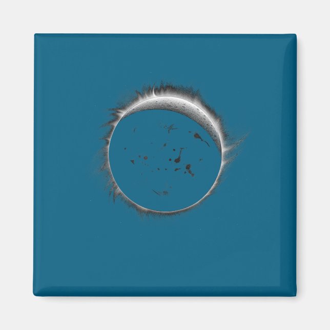 Aimant Et événement de lune d'éclipse solaire cool (Devant)