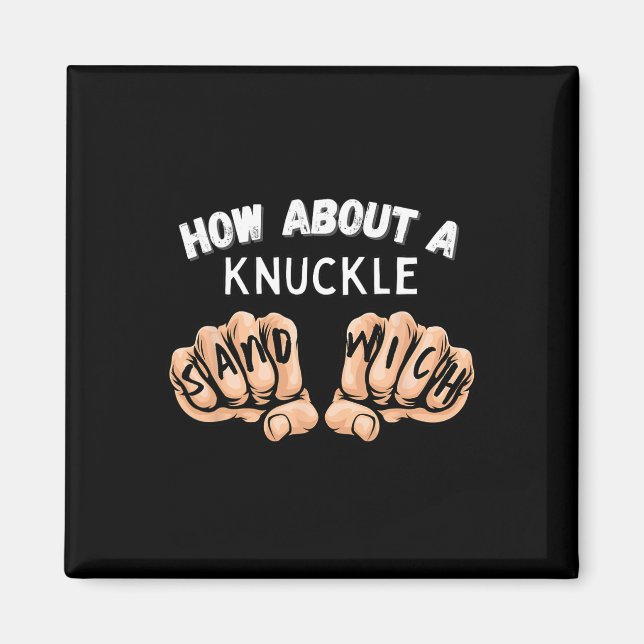 Aimant Et Un Sandwich Knuckle - Poignard De Boxe (Devant)
