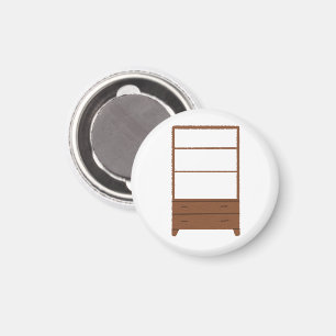 Aimant Étagère en bois cosy avec tiroirs pour la décorati