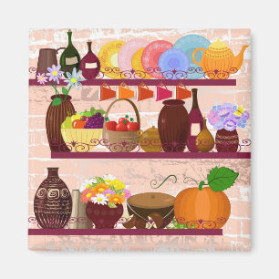 aimant étagères de cuisine