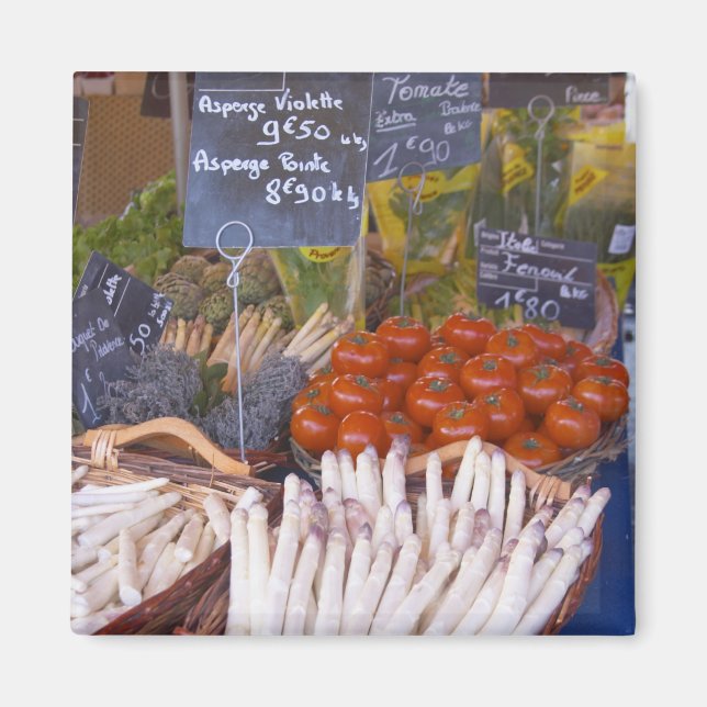 Aimant Étal de marchand de marché de rue avec des blancs (Devant)