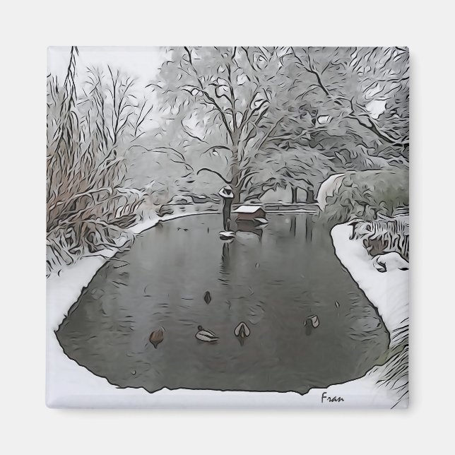 Aimant étang aux canards (Devant)