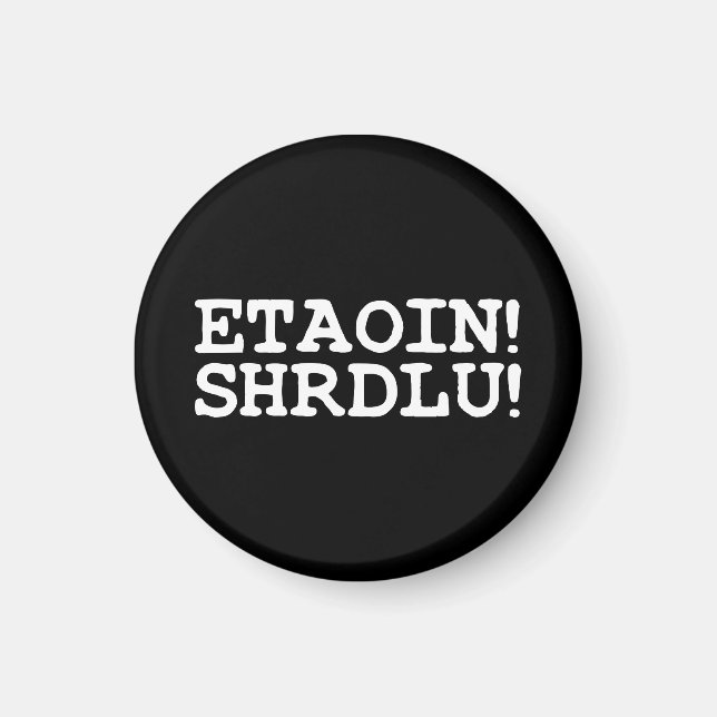 AIMANT ETAOIN ! SHRDLU ! (Devant)
