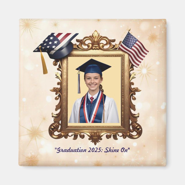 Aimant "Étapes audacieuses vers l'avant" (Devant)