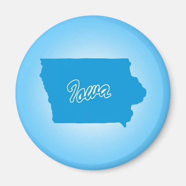 Aimant État de l'aimant Iowa (Devant)