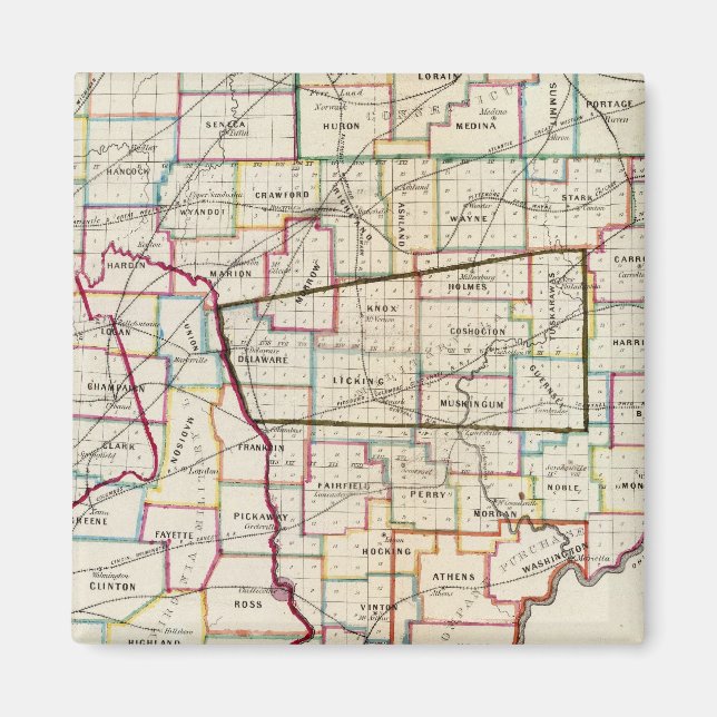 Aimant État de l'Ohio (Devant)