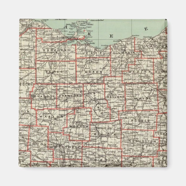 Aimant État de l'Ohio (Devant)