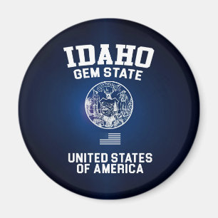 Aimant État d'Idaho Gem