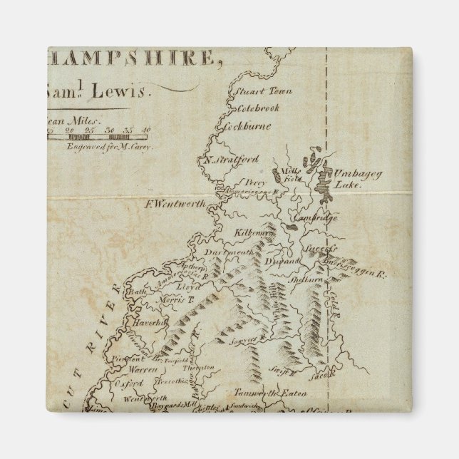 Aimant État du New Hampshire (Devant)