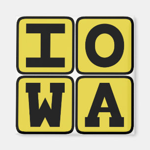 Aimant État Iowan Hawkeye Des Moines Cedar Rapids de