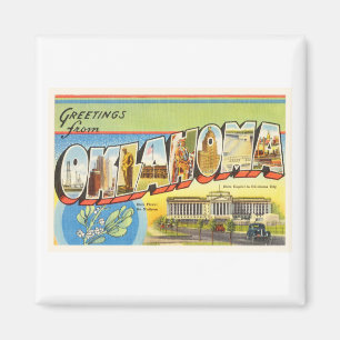 Aimant État souvenir CORRECT de Vintage voyage de