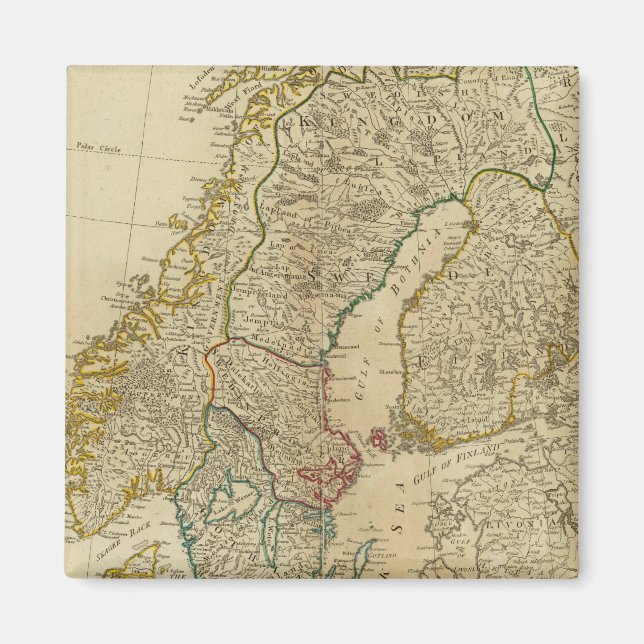 Aimant États du Nord Scandinavie (Devant)