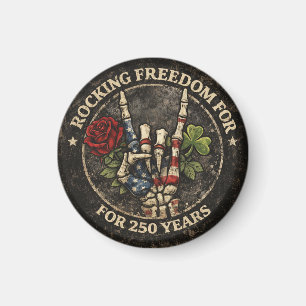 Aimant États-Unis 250 ans de liberté en rock squelette H