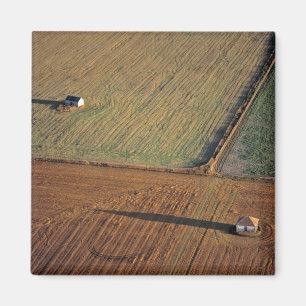 Aimant États-Unis, Dakota du Nord, Washburn. Lumière tard