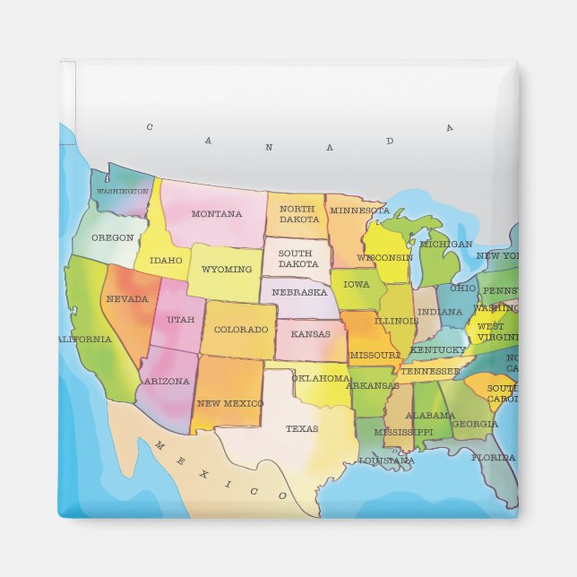 Aimant États-Unis d'Amérique (Devant)