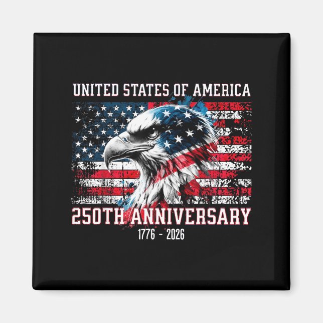 Aimant États-Unis d'Amérique 1776 250e Anniversaire (Devant)