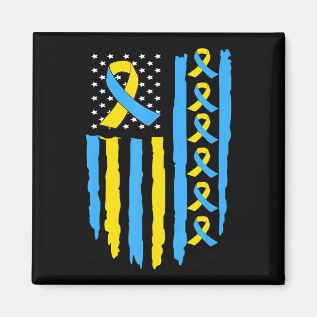 Aimant Etats-Unis Drapeau du syndrome Sensibilisation des (Devant)