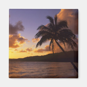 Aimant États-Unis, Hawaï, Kauai, Lever de soleil coloré d