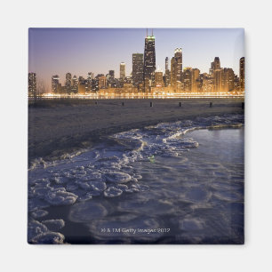 Aimant États-Unis, Illinois, Chicago, City skyline du lac