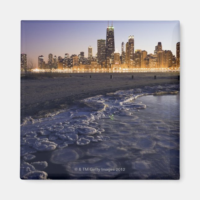 Aimant États-Unis, Illinois, Chicago, City skyline du lac (Devant)