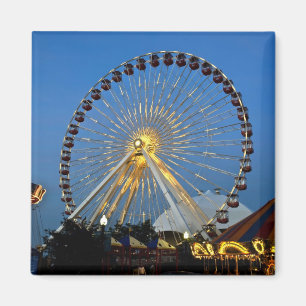 Aimant États-Unis, Illinois, Chicago, Cityscapes, éclai