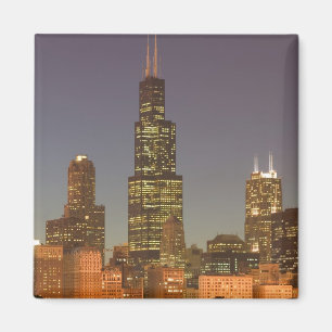 Aimant États-Unis, Illinois, Chicago: Ville Skyline / So