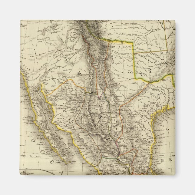 Aimant États-Unis mexicains, Amérique centrale (Devant)
