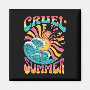 Aimant Été cruel Rétro Vague Palmier Vacances de fêtes