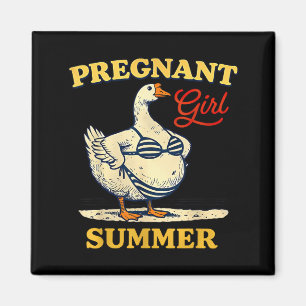Aimant Été Fille Enceinte Annonce Bébé Drôle Oie