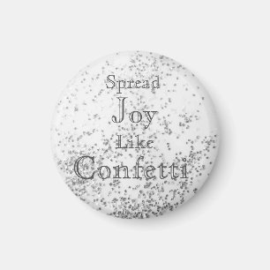 Aimant Étendre La Joie Comme Confetti Blanc