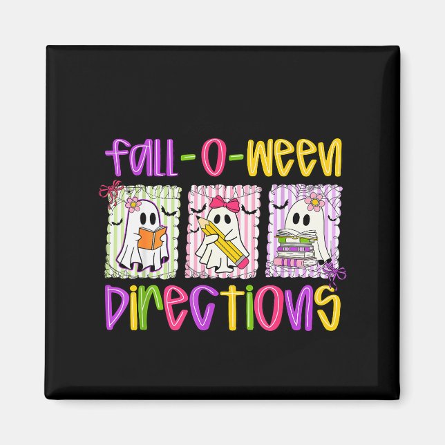 Aimant Êtes-vous les directions de Fall-o-ween drôle Prof (Devant)