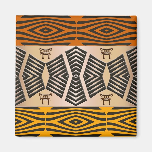 Aimant ethnic african tribal patall (Devant)
