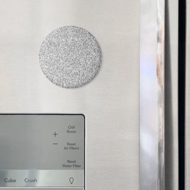 Aimant Étincelle de parties scintillant gris argenté (In situ (réfrigérateur))