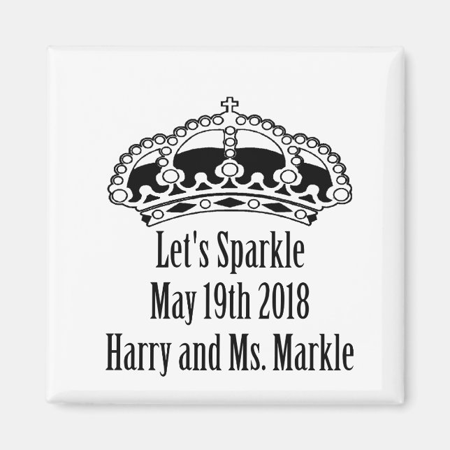 Aimant Étincelle Harry & Meghan 19 mai 2018 (Devant)