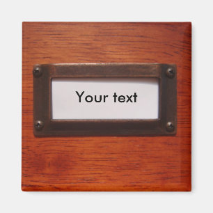 Aimant Étiquette d'armoire de fichiers personnalisable