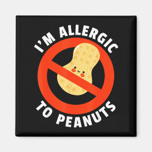 Aimant Étiquette d'avertissement allergique aux pois Alle