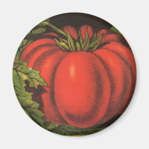Aimant Étiquette de caisse de fruits vintage, tomates du 