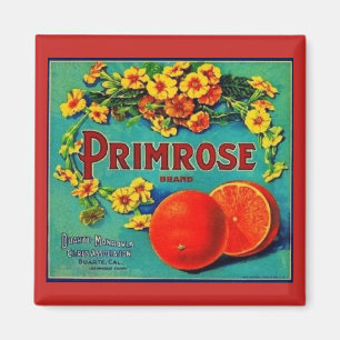 Aimant étiquette de la publicité vintage pour les fruits 