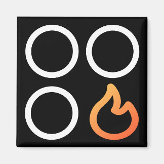 Aimant Étiquette du brûleur avant à droite