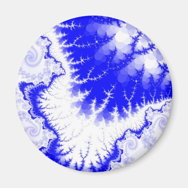 Aimant Étoile à Plumes Bleues (Devant)