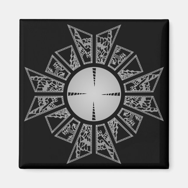 Aimant étoile au coeur (Devant)