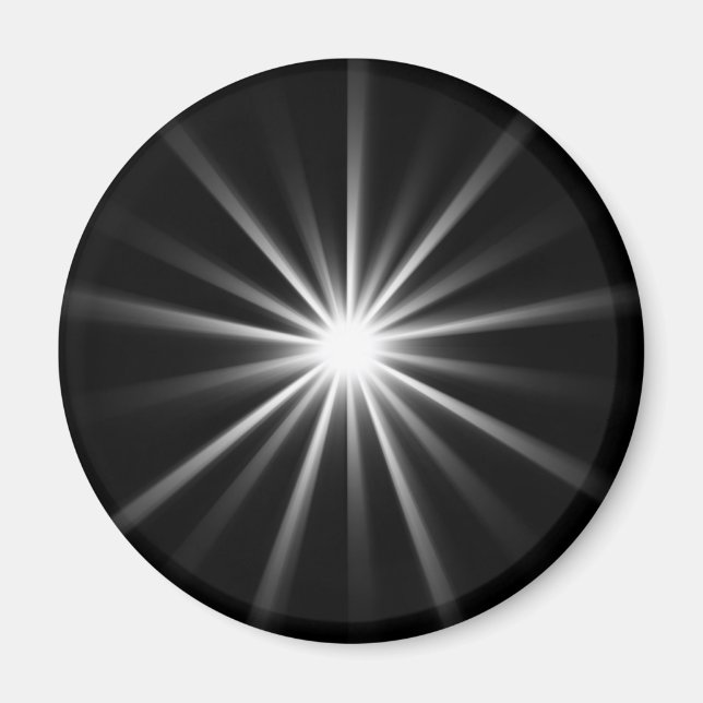 Aimant étoile brillante dans l'espace sombre (Devant)