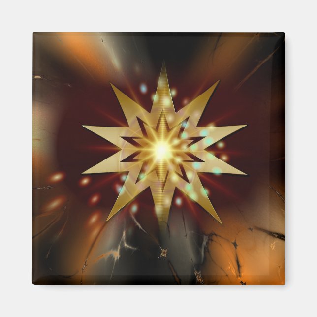 Aimant étoile de Noël (Devant)