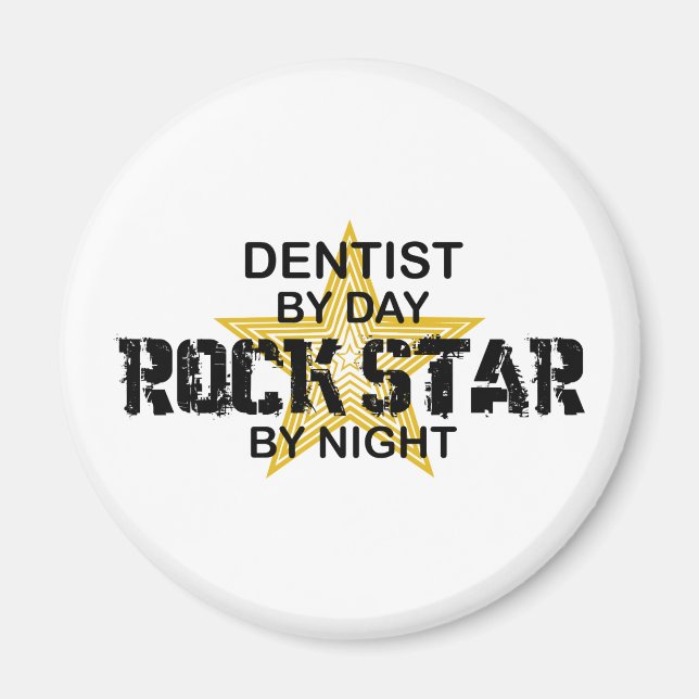 Aimant Étoile de rock dentaire par nuit (Devant)