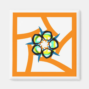 Aimant Étoile d'été - orange