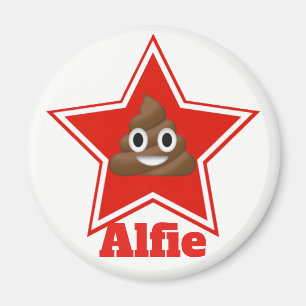 Aimant Étoile Emoji Poo Personnalised